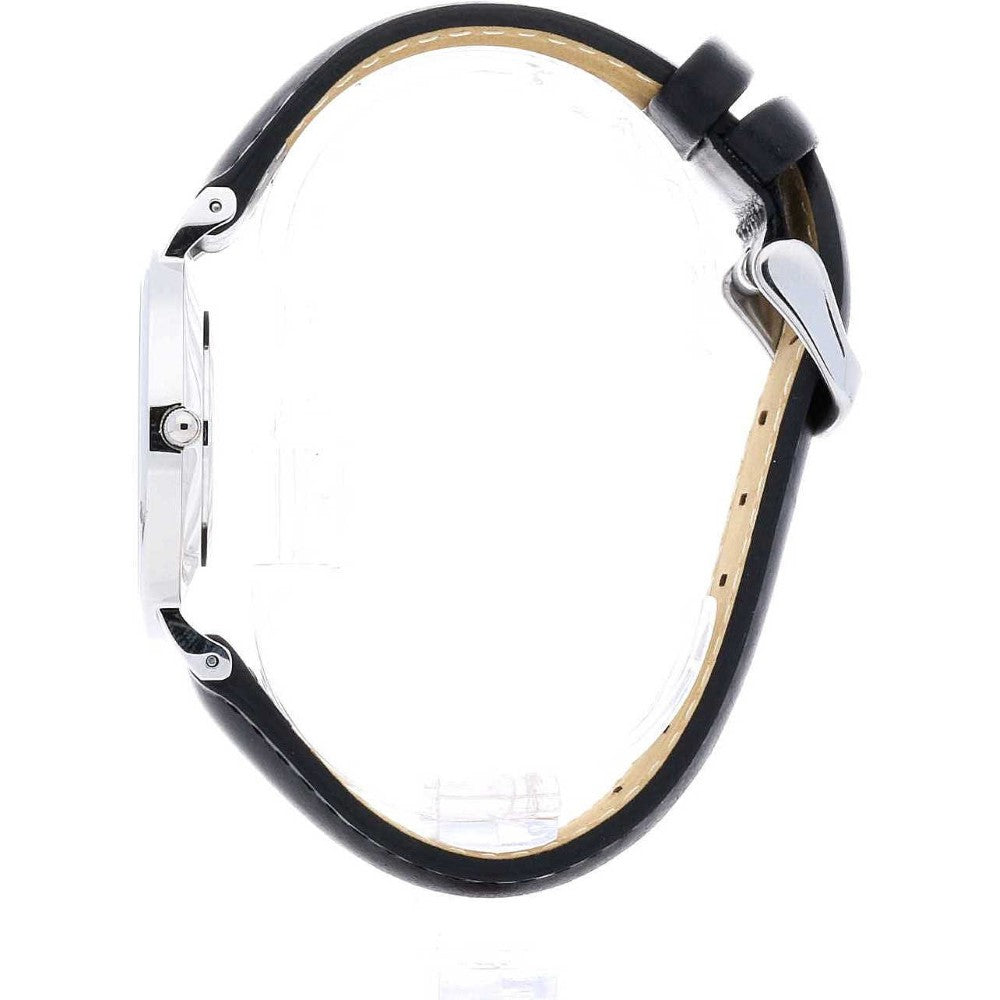 Daniel Wellington Classy Sheffield White Dial Black Leather Strap Watch For Women - DW00100080