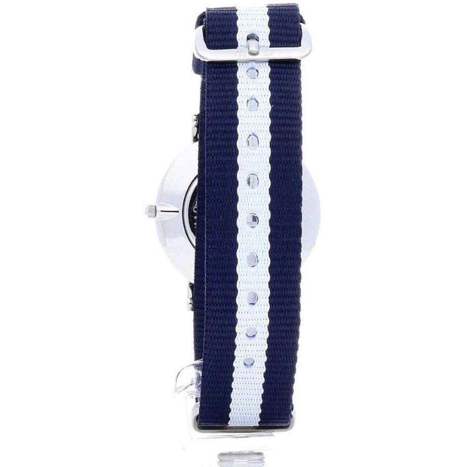 Daniel Wellington Classy Glasgow White Dial Two Tone Nylon Strap Watch For Women - DW00100082