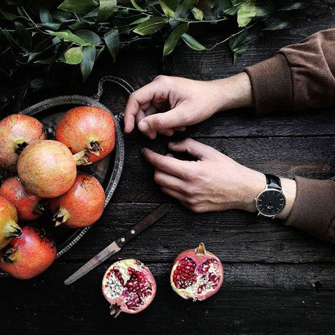 Daniel Wellington Classic Sheffield Black Dial Black Leather Strap Watch For Men - DW00100127