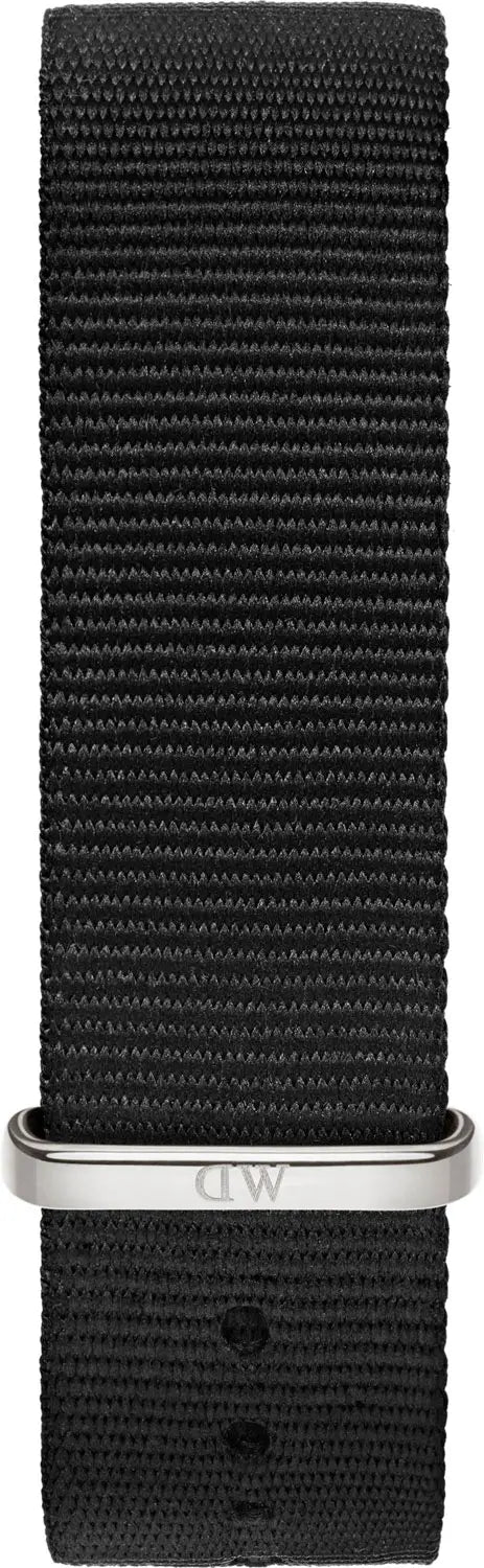 Daniel Wellington Classic Cornwall Black Dial Black Nylon Strap Watch For Women - DW00100149