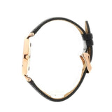 Daniel Wellington Petite Reading White Dial Black Leather Strap Watch For Women - DW00100173