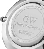 Daniel Wellington Classic Petite York Black Dial Brown Leather Strap Watch For Women - DW00100182