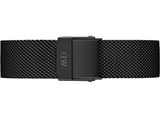 Daniel Wellington Petite Ashfield Black Dial Black Mesh Strap Watch For Women - DW00100202