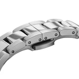 Daniel Wellington Iconic Link Black Dial Silver Steel Strap Watch For Women - DW00100206