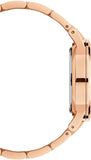 Daniel Wellington Iconic Link White Dial Rose Gold Steel Strap Watch For Women - DW00100209