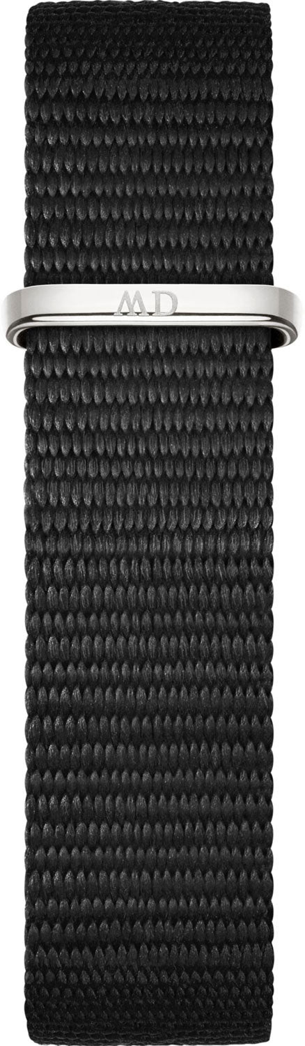 Daniel Wellington Classic Petite Cornwall Black Dial Black NATO Strap Watch For Women - DW00100216