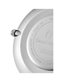 Daniel Wellington Petite Sterling Black Dial Silver Mesh Bracelet Watch For Women - DW00100218