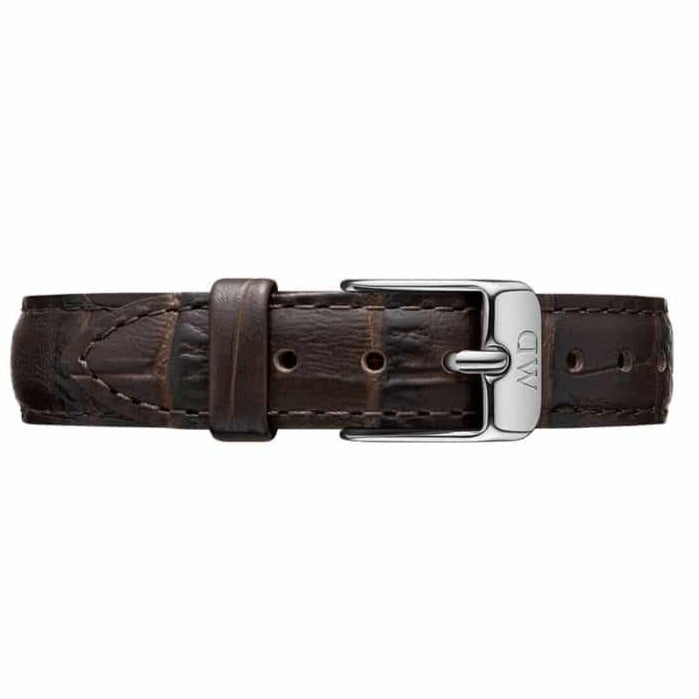 Daniel Wellington Classic Petite York White Dial Brown Leather Strap Watch For Women - DW00100244