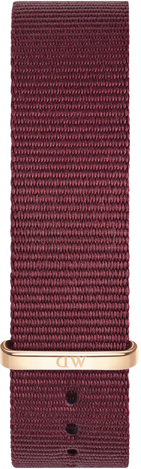 Daniel Wellington Classic Roselyn White Dial Red NATO Strap Watch For Women - DW00100271