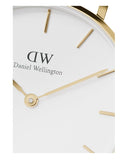 Daniel Wellington Classic Petite White Dial Gold Mesh Bracelet Watch For Women - DW00100348