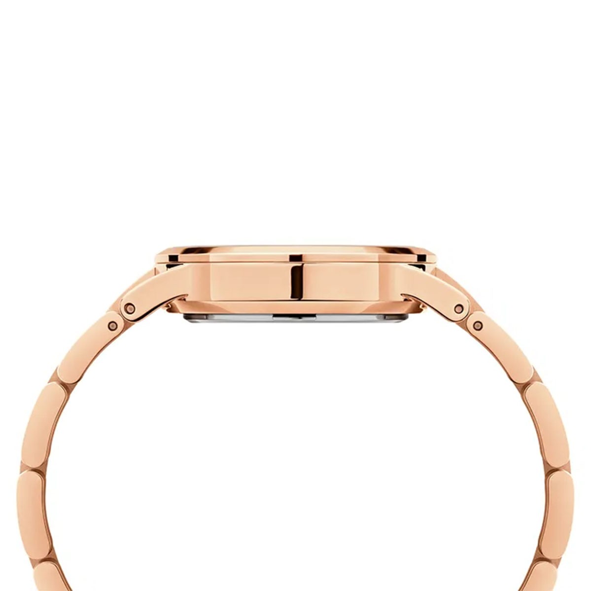 Daniel Wellington Iconic Link Emerald Green Dial Rose Gold Steel Strap Watch For Women - DW00100421