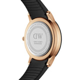 Daniel Wellington Iconic Motion Black Dial Black Rubber Strap Watch For Men - DW00100425