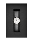 Daniel Wellington Classic Petite Sterling White Dial Silver Mesh Bracelet Watch for Women - DW00100442
