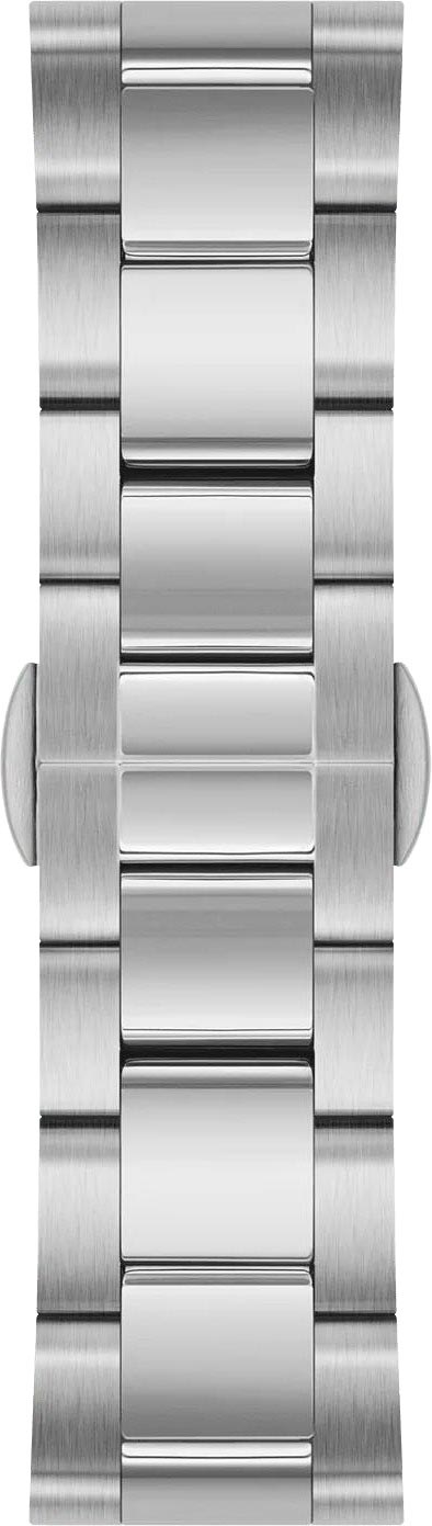 Daniel Wellington Iconic Chronograph Link Blue Dial Silver Steel Strap Watch For Men - DW00100644