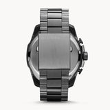 Diesel Mega Chief Chronograph Grey Dial Grey Steel Strap Watch for Men - DZ4282