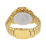 Diesel Mega Chief Chronograph Gold Dial Gold Steel Strap Watch For Men - DZ4360
