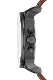 Diesel Mr Daddy Chronograph Grey Dial Brown Leather Strap Watch For Men - DZ7413