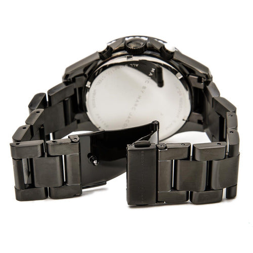 Marc Jacobs Rock Chronograph Limited Edition Gray Dial Gray Steel Strap Watch for Women - MBM5025