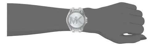 Michael Kors Bradshaw Quartz Silver Dial Silver Steel Strap Watch For Women - MK6554