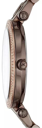 Michael Kors Darci Quartz Brown Dial Brown Steel Strap Watch For Women - MK3553