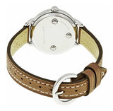 Marc Jacobs Betty White Dial Brown Leather Strap Watch for Women - MJ1480