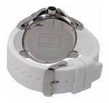 Tommy Hilfiger Sport Black Dial White Rubber Strap Watch for Men - 1790986