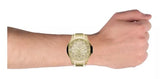 Armani Exchange Hampton Chronograph Gold Dial Gold Steel Strap Watch For Men - AX2415