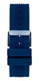 Guess Delta Blue Dial Blue Silicone Strap Watch for Men - GW0051G4