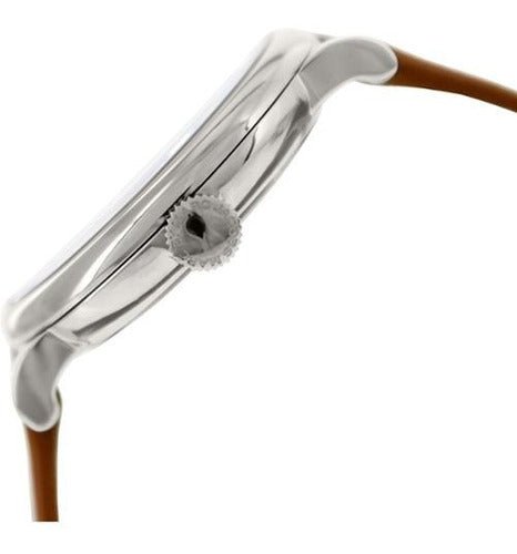 Marc Jacobs Baker White Dial Brown Leather Strap Watch for Women - MBM1265