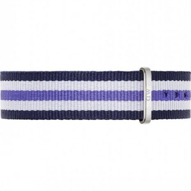 Daniel Wellington Classic Trinity White Dial Three Tone Nylon Strap Watch For Women - 0609DW