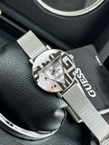 Guess Iconic Quartz Silver Dial Silver Mesh Bracelet Watch For Women - GW0527L1