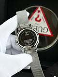 Guess Iconic Quartz Silver Dial Silver Mesh Bracelet Watch For Women - GW0527L1