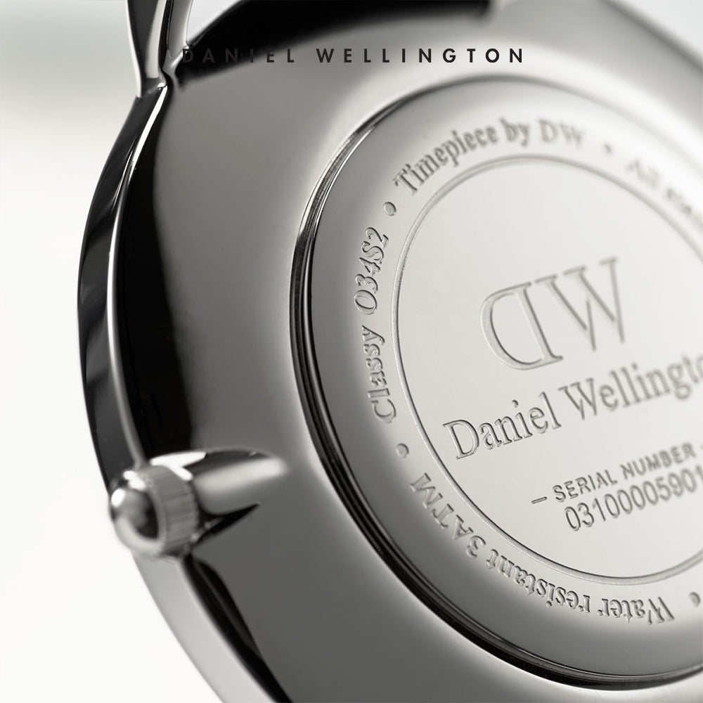 Daniel Wellington Classy St Mawes White Dial Brown Leather Strap Watch For Women - DW00100067