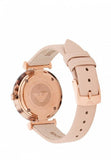 Emporio Armani Mother of Pearl Dial Beige Leather Strap Watch For Women - AR11004