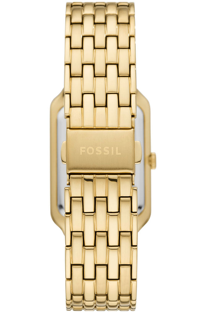 Fossil Raquel Three Hand Mother of Pearl Dial Gold Steel Strap Watch For Women - ES5304