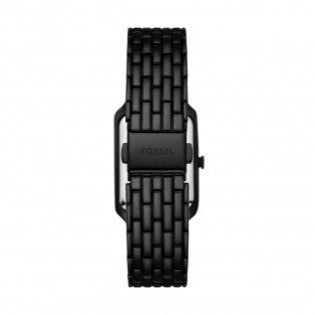 Fossil Raquel Three Hand Date Black Dial Black Steel Strap Watch For Women - ES5340