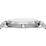 Emporio Armani Gianni T-Bar Quartz Silver Dial Silver Steel Strap Watch For Women - AR11445