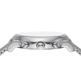 Emporio Armani Luigi Chronograph Quartz Black Dial Silver Mesh Bracelet Watch For Men - AR11429