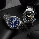 Seiko 5 Sports Automatic Blue Dial Silver Steel Strap Watch for Men - SRPK97K1