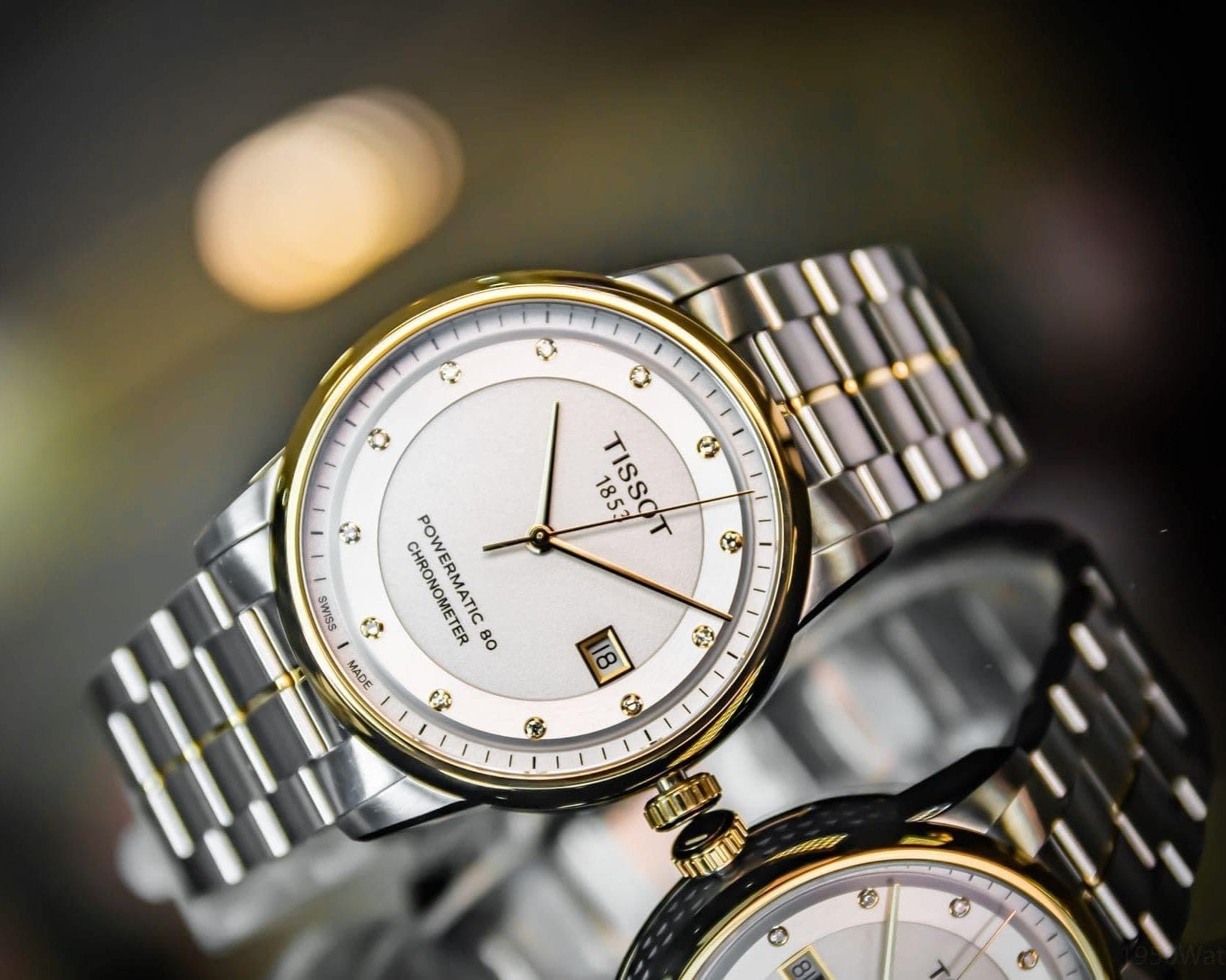 Tissot Luxury Powermatic 80 Silver Dial Silver Steel Strap Watch For Men - T086.408.22.036.00