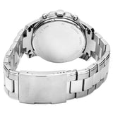 Fossil Grant Chronograph Black Dial Silver Steel Strap Watch for Men - FS4736