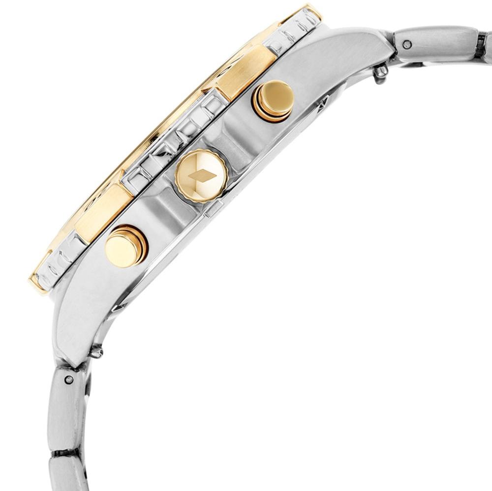 Fossil Garrett Analog Black Dial Two Tone Steel Strap Watch for Men - FS5771