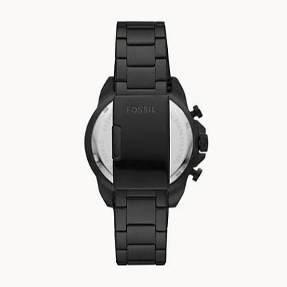 Fossil Retro Analog-Digital Black Dial Black Steel Strap Watch for Men - FS5891