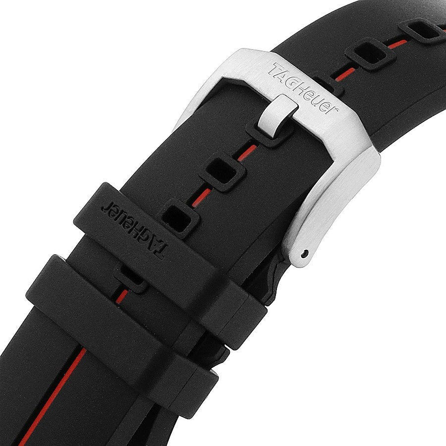 Tag Heuer Formula 1 Manchester United Limited Edition Black Dial Black & Red Rubber Strap Watch for Men - CAZ101J.FT8027