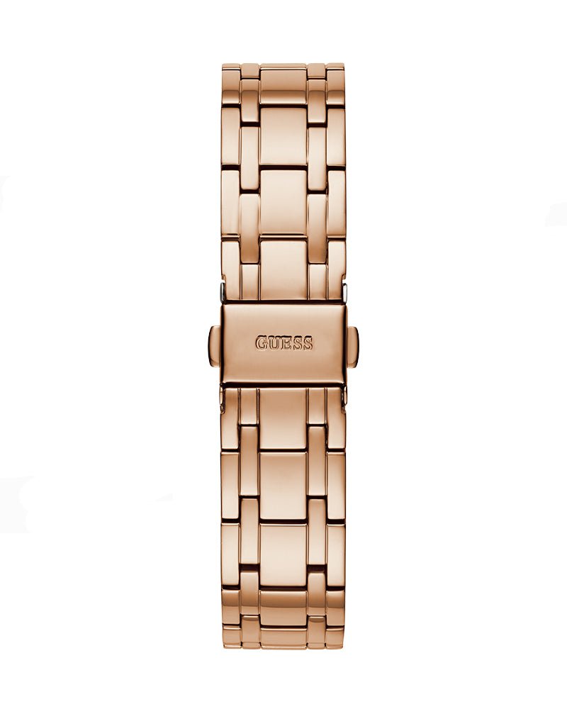 Guess Montauk Rose Gold Dial Rose Gold Steel Strap Watch For Women - W0933L3