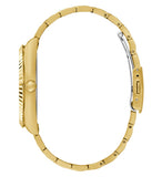 Guess Connoisseur Black Dial Gold Steel Strap Watch for Men - GW0265G3