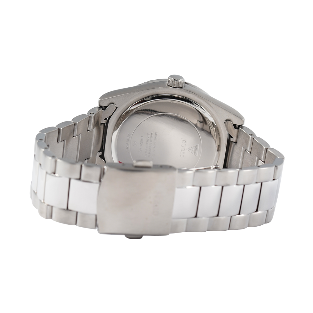 Guess Connoisseur Silver Dial Silver Steel Strap Watch for Men - GW0265G6
