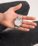 Guess Connoisseur Silver Dial Silver Steel Strap Watch for Men - GW0265G6
