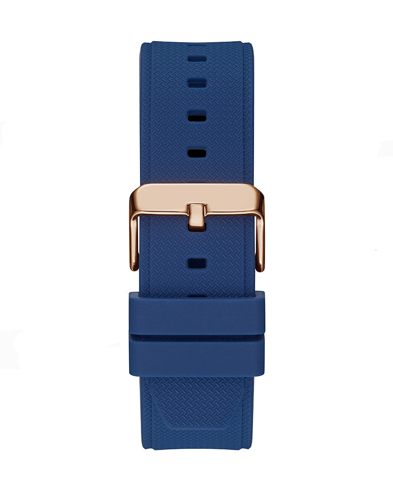 Guess Third Gear Analog Blue Dial Blue Rubber Strap Watch for Men - GW0334G3