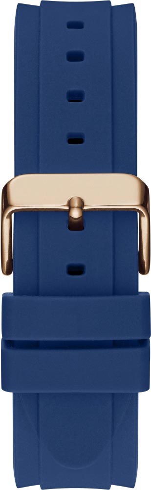 Guess Connoisseur Blue Dial Blue Silicone Strap Watch For Men - GW0335G2